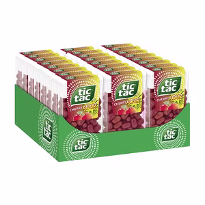 Ferrero Tic Tac Cherry Sour 110er, Großpackung, 24 Packungen je 54g Ferrero Tic Tac Cherry Sour 110er, Großpackung, 24 Packungen je 54g Bild 1