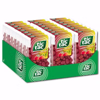 Ferrero Tic Tac Cherry Sour 110er, Großpackung, 24 Packungen je 54g Ferrero Tic Tac Cherry Sour 110er, Großpackung, 24 Packungen je 54g Bild 1