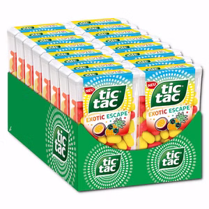 Ferrero Tic Tac Exotic Escape 110er, Großpackung, 16 Packungen je 54g Bild 1