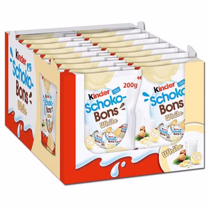 Kinder Schoko-Bons White, Schokolade, 18 Beutel je 200g Bild 1