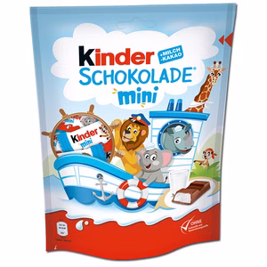 Ferrero Kinder Schokolade Mini, Schokolade, 120g Beutel Bild 1