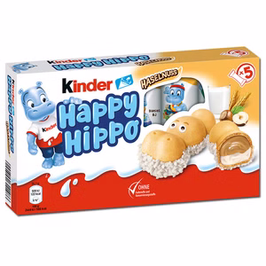 Ferrero Kinder Happy Hippo Haselnuss 5er Pack Ferrero Kinder Happy Hippo Haselnuss 5er Pack Bild 1