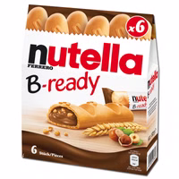 Ferrero Nutella B-ready, Nussnugatcreme, Waffel, 6er Packung Ferrero Nutella B-ready, Nussnugatcreme, Waffel, 6er Packung Bild 1