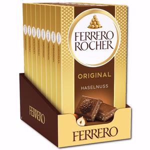 Ferrero Rocher Original, Schokolade, 8 Tafeln je 90g Bild 1