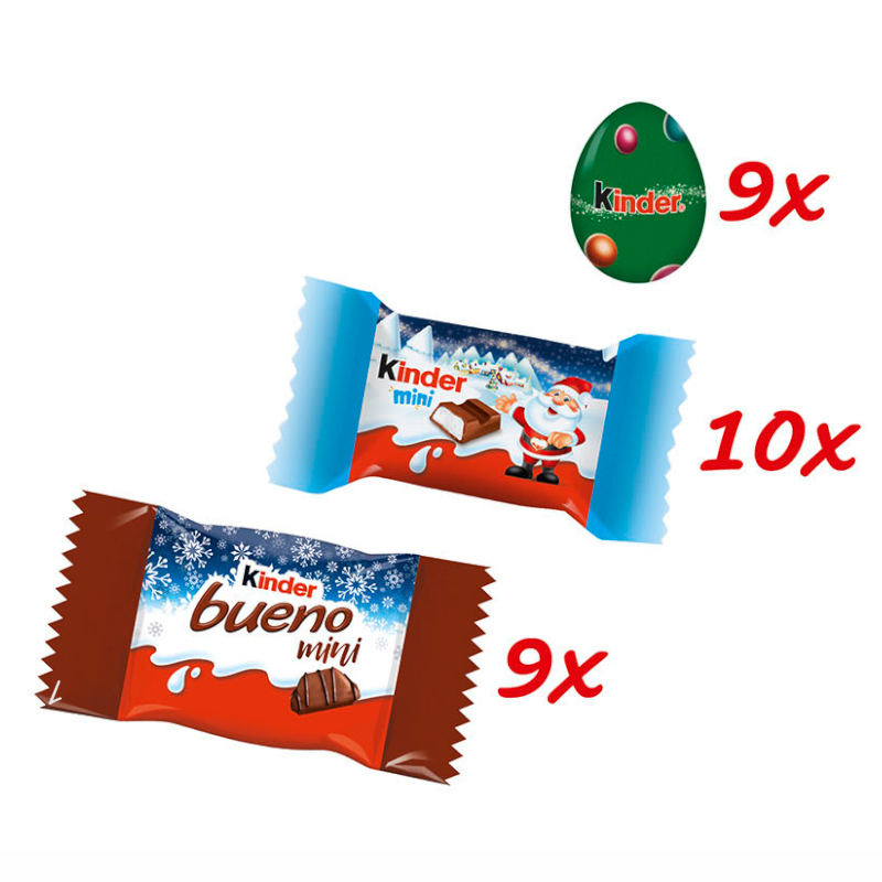 Ferrero Kinder Mix Weihnachts-Minis, Schokolade, 153g Beutel Ferrero Kinder Mix Weihnachts-Minis, Schokolade, 153g Beutel Bild 4