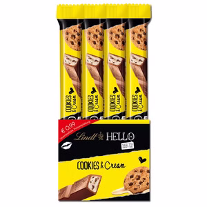 Lindt Hello Cookies & Cream Stick, Schokolade, 24 Stück Bild 1