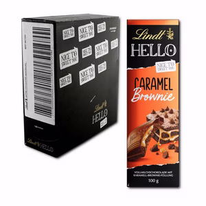 Lindt Hello Caramel Brownie, Schokolade, 12 Tafeln Lindt Hello Caramel Brownie, Schokolade, 12 Tafeln Bild 1