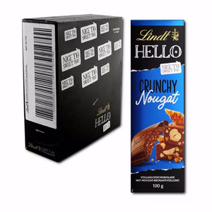 Lindt Hello Nougat Crunch, Schokolade, 12 Tafeln Lindt Hello Nougat Crunch, Schokolade, 12 Tafeln Bild 1