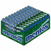 Mentos Spearmint Rolle, Kau-Bonbon, Dragee, 40 Stück Mentos Spearmint Rolle, Kau-Bonbon, Dragee, 40 Stück Bild 1