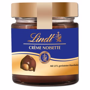 Lindt Creme Noisette, Haselnusscreme, Brotaufstrich, 220g Glas Bild 1