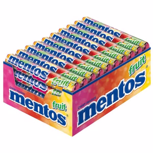 Mentos Fruit Rolle, Frucht, Kau-Bonbon, Dragee, 40 Stück Mentos Fruit Rolle, Frucht, Kau-Bonbon, Dragee, 40 Stück Bild 1