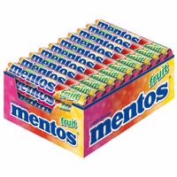 Mentos Fruit Rolle, Frucht, Kau-Bonbon, Dragee, 40 Stück Mentos Fruit Rolle, Frucht, Kau-Bonbon, Dragee, 40 Stück Bild 1