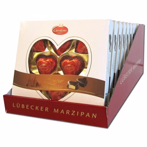Carstens Lübecker Marzipan Herzen Classic 12 Packungen Bild 1