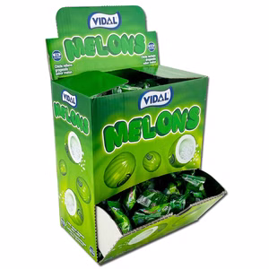 Vidal Melons Kaugummi gefüllt 200 Stück je 4,3g Vidal Melons Kaugummi gefüllt 200 Stück je 4,3g Bild 1