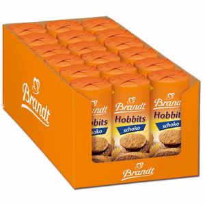 Brandt Hobbits Schoko, Gebäck, Haferkeks, 18 Rollen je 265g Bild 1