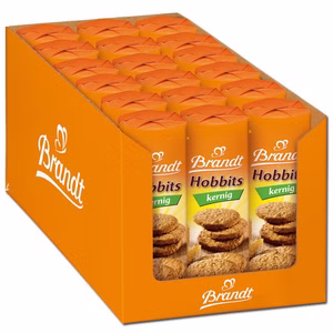 Brandt Hobbits Kernig, Gebäck, Mürbekeks 18 Rollen je 250g Bild 1