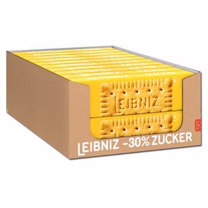 Bahlsen Leibniz Butterkeks -30% Zucker, 20 Packungen je 150g Bild 1