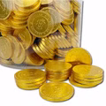 Bitcoin Schokotaler, Schoko-Münzen, ca. 370 Stück Bild 1