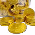 Bitcoin Schokotaler, Schoko-Münzen, ca. 370 Stück Bild 3