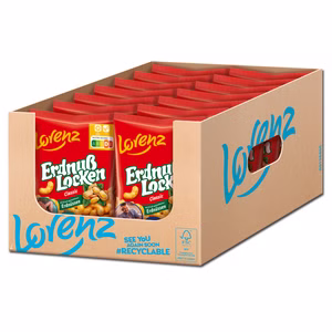 Lorenz Erdnuß Locken Classic, Flips, 24 Beutel je 175g Bild 1