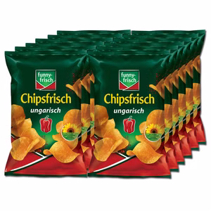 Funny Frisch Chipsfrisch ungarisch 12 Beutel je 40g Bild 1
