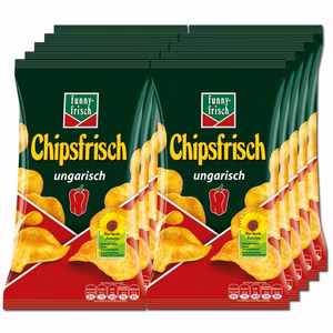 Funny Frisch Chipsfrisch ungarisch 10 Beutel je 150g Bild 1
