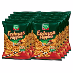 Funny Frisch Erdnuss Flippies Classic 10 Beutel je 175g Bild 1