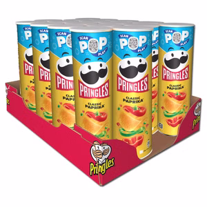 Pringles Paprika, Chips, 19 Dosen je 165g Pringles Paprika, Chips, 19 Dosen je 165g Bild 1
