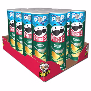 Pringles Cheese and Onion Chips,19 Dose je 165g Pringles Cheese and Onion Chips,19 Dose je 165g Bild 1