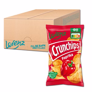 Lorenz Crunchips Paprika, Chips, 10 Beutel je 150g Bild 1