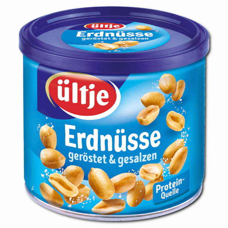 Ültje Erdnüsse geröstet und gesalzen 180g Dose Ültje Erdnüsse geröstet und gesalzen 180g Dose Bild 1