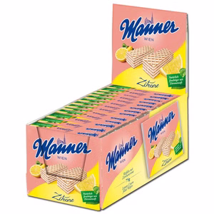 Manner Zitronen-Schnitten, Neapolitaner, Waffel, 12 Stück Bild 1