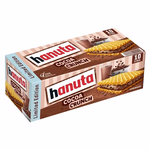 Ferrero Hanuta Cocoa Crunch, Waffel-Riegel, 10er Pack Bild 1