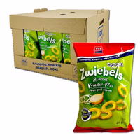 Xox Zwiebelringe, Knabberartikel, 24 Beutel je 40g Xox Zwiebelringe, Knabberartikel, 24 Beutel je 40g Bild 1