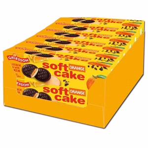 Griesson Soft Cake Orange, Kekse, Gebäck, 12 Packungen je 150g Bild 1