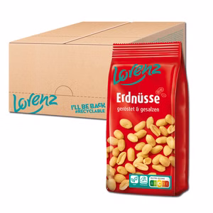 Lorenz Erdnüsse gesalzen, Knabberartikel, 14 Beutel je 200g Bild 1