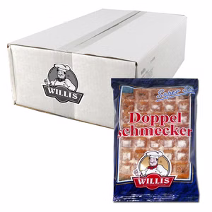 Willis Doppel-Schmecker Waffel 24 Stück mit je 2 Waffeln Bild 1