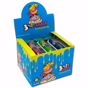 Brain Licker Drops, flüssige Süßware, 30 Stück je 25ml Brain Licker Drops, flüssige Süßware, 30 Stück je 25ml Bild 1