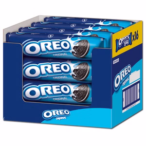 Oreo Original, gefüllter Doppelkeks, 16 Packungen je 154g Bild 1