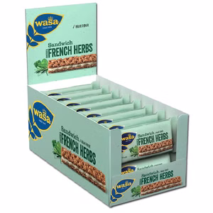 Wasa Sandwich Käse Französische Kräuter, Knäcke, 24 Riegel je 30g Bild 1