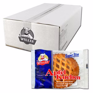 Willis Apfel Kuchen, Gebäck, 24 Packungen je 90g Bild 1