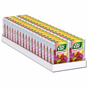 Ferrero Tic Tac Fruity Mix, Dragree-Bonbon, 36 Packungen je 18g Ferrero Tic Tac Fruity Mix, Dragree-Bonbon, 36 Packungen je 18g Bild 1
