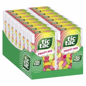 Ferrero Tic Tac Fruity Mix 110er, Großpackung, 16 Packungen je 54g Ferrero Tic Tac Fruity Mix 110er, Großpackung, 16 Packungen je 54g Bild 1