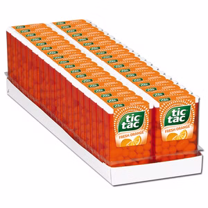 Ferrero Tic Tac fresh orange Dragee-Bonbon 36 Packungen Ferrero Tic Tac fresh orange Dragee-Bonbon 36 Packungen Bild 1