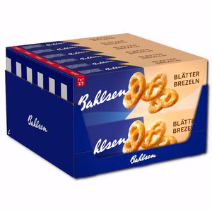 Bahlsen Blätterbrezeln, Kekse, Gebäck, 12 Packungen je 100g Bild 1