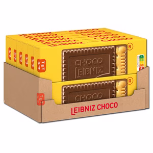 Bahlsen Leibniz Choco Edelherb, Kekse, Gebäck, 12 Packungen je 125g Bild 1