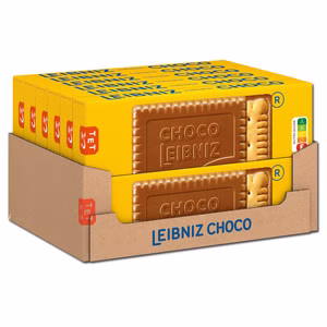 Bahlsen Leibniz Choco Vollmilch, Kekse, Gebäck, 12 Packungen je 125g Bild 1
