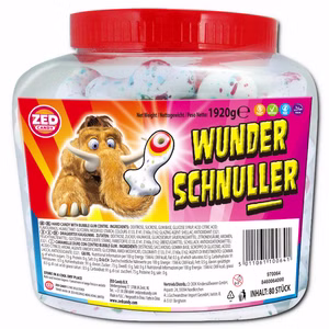 Wunder-Schnuller, Kaugummi, Bonbon, 80 Stück Wunder-Schnuller, Kaugummi, Bonbon, 80 Stück Bild 1