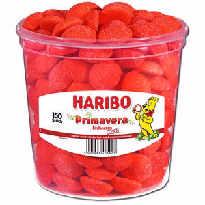 Haribo Primavera, Erdbeeren, Schaumzucker, 150 Stück Bild 1