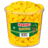 Haribo Bananas, Schaumzucker,150 Stück Haribo Bananas, Schaumzucker,150 Stück Bild 1
